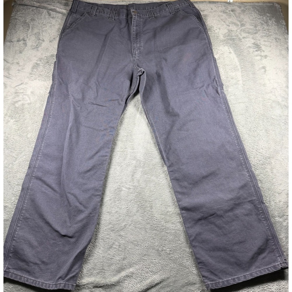 Carhartt 101710 Men's 44x32 Gray Carpenter Pants Relaxed Fit Baggy Workwear